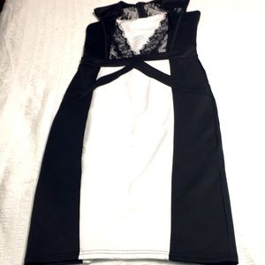 Black and white dress